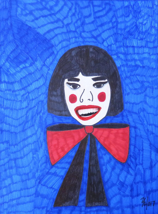 Yali Romagoza, Drawing my way out of a corner (Blue)