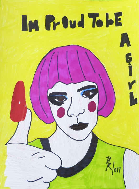 Yali Romagoza, Drawing my way out of a corner (I'm proud to be a Girl)