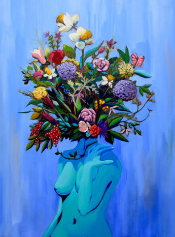 Haley McKey, Bouquet Head in Blue