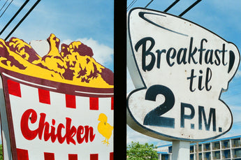 Cynthia Connolly, Chicken and Breakfast, Ocean City, Maryland, 7-8-2013 (E-Z U-Frame-It series)