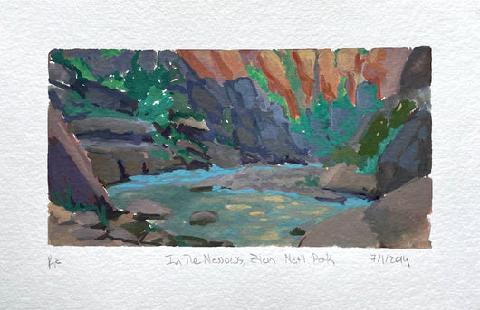 Katherine Knight, In The Narrows - Zion National Park